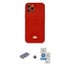MARSİLYAN™- iPhone 12 Pro Max Kılıf Vadi Çizgi Prime - Şeffaf Royal Nano Ekran Koruyucu + Renkli Kamera Lens Koruma Cam - MI