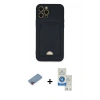 MARSİLYAN™- iPhone 12 Pro Max Kılıf Vadi Çizgi Prime - Şeffaf Royal Nano Ekran Koruyucu + Shine Kamera Lens Koruma Cam - PE