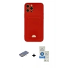 MARSİLYAN™- iPhone 12 Pro Max Kılıf Vadi Çizgi Prime - Şeffaf Royal Nano Ekran Koruyucu + Renkli Kamera Lens Koruma Cam - SI