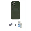 MARSİLYAN™- iPhone 12 Pro Max Kılıf Vadi Çizgi Prime - Şeffaf Royal Nano Ekran Koruyucu + Renkli Kamera Lens Koruma Cam - SI