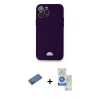 MARSİLYAN™- iPhone 12 Pro Max Kılıf Vadi Çizgi Prime - Şeffaf Royal Nano Ekran Koruyucu + Shine Kamera Lens Koruma Cam - GD
