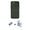 MARSİLYAN™- iPhone 12 Pro Max Kılıf Vadi Çizgi Prime - Şeffaf Royal Nano Ekran Koruyucu + Shine Kamera Lens Koruma Cam - GI