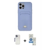 MARSİLYAN™- iPhone 12 Pro Max Kılıf Vadi Çizgi Prime - Şeffaf Royal Nano Ekran Koruyucu + Shine Kamera Lens - LT