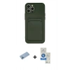 MARSİLYAN™- iPhone 12 Pro Max Kılıf Vadi Çizgi Prime - Şeffaf Royal Nano Ekran Koruyucu + Shine Kamera Lens Koruma Cam - MI