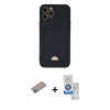MARSİLYAN™- iPhone 12 Pro Max Kılıf Vadi Çizgi Prime - Şeffaf Royal Nano Ekran Koruyucu + Shine Kamera Lens Koruma Cam - SABE