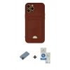 MARSİLYAN™- iPhone 12 Pro Max Kılıf Vadi Çizgi Prime - Şeffaf Royal Nano Ekran Koruyucu + Siyah Shine Kamera Lens Koruma Cam