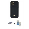 MARSİLYAN™- iPhone 12 Pro Max Kılıf Vadi Çizgi Prime - Şeffaf Royal Nano Ekran Koruyucu + Renkli Kamera Lens Koruma Cam - TU