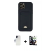 MARSİLYAN™- iPhone 12 Pro Max Kılıf Vadi Çizgi Prime - Şeffaf Temperli Cam Ekran Koruyucu + Shine Kamera Lens - LT