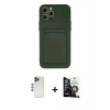 MARSİLYAN™- iPhone 12 Pro Max Kılıf Vadi Çizgi Prime - Şeffaf Temperli Cam Ekran Koruyucu + Shine Kamera Lens - LT