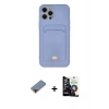 MARSİLYAN™- iPhone 12 Pro Max Kılıf Vadi Çizgi Prime - Şeffaf Temperli Cam Ekran Koruyucu + Metal Kamera Lens Koruma Cam - KI