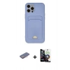 MARSİLYAN™- iPhone 12 Pro Max Kılıf Vadi Çizgi Prime - Şeffaf Temperli Cam Ekran Koruyucu + Renkli Kamera Lens Koruma Cam - PE