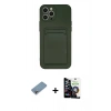 MARSİLYAN™- iPhone 12 Pro Max Kılıf Vadi Çizgi Prime - Şeffaf Temperli Cam Ekran Koruyucu + Shine Kamera Lens Koruma Cam - GI
