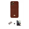 MARSİLYAN™- iPhone 12 Pro Max Kılıf Vadi Çizgi Prime - Şeffaf Temperli Cam Ekran Koruyucu + Shine Kamera Lens Koruma Cam - SABE