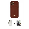 MARSİLYAN™- iPhone 12 Pro Max Kılıf Vadi Çizgi Prime - Şeffaf Temperli Cam Ekran Koruyucu + Shine Kamera Lens - GD