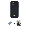 MARSİLYAN™- iPhone 12 Pro Max Kılıf Vadi Çizgi Prime - Şeffaf Temperli Cam Ekran Koruyucu + Shine Kamera Lens Koruma Cam - GI