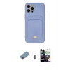 MARSİLYAN™- iPhone 12 Pro Max Kılıf Vadi Çizgi Prime - Şeffaf Temperli Cam Ekran Koruyucu + Shine Kamera Lens Koruma Cam - GI