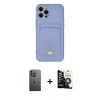 MARSİLYAN™- iPhone 12 Pro Max Kılıf Vadi Çizgi Prime - Şeffaf Temperli Cam Ekran Koruyucu + Neon Fosforlu Kamera Lens - YL