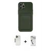MARSİLYAN™- iPhone 12 Pro Max Kılıf Vadi Çizgi Prime - Şeffaf Uv Polymer Nano Ekran Koruyucu + Shine Kamera Lens - GD