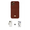 MARSİLYAN™- iPhone 12 Pro Max Kılıf Vadi Çizgi Prime - Şeffaf Uv Polymer Nano Ekran Koruyucu + Shine Kamera Lens - GD