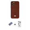 MARSİLYAN™- iPhone 12 Pro Max Kılıf Vadi Çizgi Prime - Şeffaf Uv Polymer Nano Ekran Koruyucu + Metal Kamera Lens Koruma Cam - GD