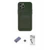 MARSİLYAN™- iPhone 12 Pro Max Kılıf Vadi Çizgi Prime - Şeffaf Uv Polymer Nano Ekran Koruyucu + Metal Kamera Lens Koruma Cam - GD