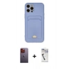 MARSİLYAN™- iPhone 12 Pro Max Kılıf Vadi Çizgi Prime - Şeffaf Uv Polymer Nano Ekran Koruyucu + Neon Fosforlu Kamera Lens - TU