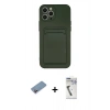 MARSİLYAN™- iPhone 12 Pro Max Kılıf Vadi Çizgi Prime - Şeffaf Uv Polymer Nano Ekran Koruyucu + Pembe Shine Kamera Lens Koruma Cam