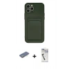 MARSİLYAN™- iPhone 12 Pro Max Kılıf Vadi Çizgi Prime - Şeffaf Uv Polymer Nano Ekran Koruyucu + Renkli Kamera Lens Koruma Cam - YL