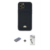 MARSİLYAN™- iPhone 12 Pro Max Kılıf Vadi Çizgi Prime - Şeffaf Uv Polymer Nano Ekran Koruyucu + Renkli Kamera Lens Koruma Cam - PE