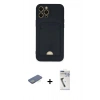 MARSİLYAN™- iPhone 12 Pro Max Kılıf Vadi Çizgi Prime - Şeffaf Uv Polymer Nano Ekran Koruyucu + Renkli Kamera Lens Koruma Cam - YL