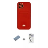 MARSİLYAN™- iPhone 12 Pro Max Kılıf Vadi Çizgi Prime - Şeffaf Uv Polymer Nano Ekran Koruyucu + Shine Kamera Lens Koruma Cam - GS