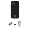 MARSİLYAN™- iPhone 12 Pro Max Kılıf Vadi Çizgi Prime - Şeffaf Uv Polymer Nano Ekran Koruyucu + Shine Kamera Lens Koruma Cam - SH