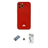 MARSİLYAN™- iPhone 12 Pro Max Kılıf Vadi Çizgi Prime - Şeffaf Uv Polymer Nano Ekran Koruyucu + Shine Kamera Lens Koruma Cam - SH