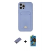 MARSİLYAN™- iPhone 12 Pro Max Kılıf Vadi Çizgi Prime - Siyah 18D Cam Ekran Koruyucu + Metal Kamera Lens Koruma Cam - GD