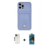 MARSİLYAN™- iPhone 12 Pro Max Kılıf Vadi Çizgi Prime - Siyah 18D Cam Ekran Koruyucu + Shine Kamera Lens - GD
