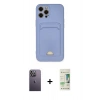 MARSİLYAN™- iPhone 12 Pro Max Kılıf Vadi Çizgi Prime - Siyah 20D Premium Cam Ekran Koruyucu + Neon Fosforlu Kamera Lens - BZ