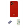 MARSİLYAN™- iPhone 12 Pro Max Kılıf Vadi Çizgi Prime - Siyah 20D Premium Cam Ekran Koruyucu + Metal Kamera Lens Koruma Cam - GD