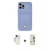MARSİLYAN™- iPhone 12 Pro Max Kılıf Vadi Çizgi Prime - Siyah 20D Premium Cam Ekran Koruyucu + Shine Kamera Lens - LT