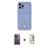 MARSİLYAN™- iPhone 12 Pro Max Kılıf Vadi Çizgi Prime - Siyah 20D Premium Cam Ekran Koruyucu + Neon Fosforlu Kamera Lens - SI
