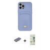 MARSİLYAN™- iPhone 12 Pro Max Kılıf Vadi Çizgi Prime - Siyah 20D Premium Cam Ekran Koruyucu + Renkli Kamera Lens Koruma Cam - TU