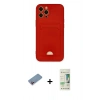 MARSİLYAN™- iPhone 12 Pro Max Kılıf Vadi Çizgi Prime - Siyah 20D Premium Cam Ekran Koruyucu + Shine Kamera Lens Koruma Cam - PE
