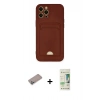MARSİLYAN™- iPhone 12 Pro Max Kılıf Vadi Çizgi Prime - Siyah 20D Premium Cam Ekran Koruyucu + Shine Kamera Lens Koruma Cam - SABE