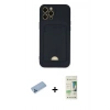 MARSİLYAN™- iPhone 12 Pro Max Kılıf Vadi Çizgi Prime - Siyah 20D Premium Cam Ekran Koruyucu + Shine Kamera Lens Koruma Cam - MI