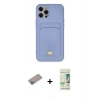 MARSİLYAN™- iPhone 12 Pro Max Kılıf Vadi Çizgi Prime - Siyah 20D Premium Cam Ekran Koruyucu + Shine Kamera Lens Koruma Cam - SABE