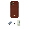 MARSİLYAN™- iPhone 12 Pro Max Kılıf Vadi Çizgi Prime - Siyah 20D Premium Cam Ekran Koruyucu + Siyah Shine Kamera Lens Koruma Cam
