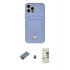 MARSİLYAN™- iPhone 12 Pro Max Kılıf Vadi Çizgi Prime - Siyah 20D Premium Cam Ekran Koruyucu + Siyah Shine Kamera Lens Koruma Cam