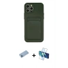 MARSİLYAN™- iPhone 12 Pro Max Kılıf Vadi Çizgi Prime - Siyah 3D Antistatik Cam Ekran Koruyucu + Shine Kamera Lens Koruma Cam - MI