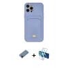 MARSİLYAN™- iPhone 12 Pro Max Kılıf Vadi Çizgi Prime - Siyah 3D Antistatik Cam Ekran Koruyucu + Shine Kamera Lens Koruma Cam - SH