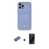 MARSİLYAN™- iPhone 12 Pro Max Kılıf Vadi Çizgi Prime - Siyah 3D Antistatik Hayalet Cam Ekran Koruyucu + Shine Kamera Lens Koruma Cam - GD