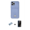 MARSİLYAN™- iPhone 12 Pro Max Kılıf Vadi Çizgi Prime - Siyah 3D Antistatik Hayalet Cam Ekran Koruyucu + Shine Kamera Lens Koruma Cam - MI